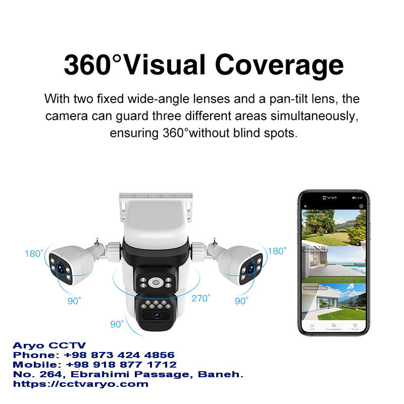 دوربین 3 لنز خورشیدی سیم‌کارتی S315-16G | خرید از آریو بانه