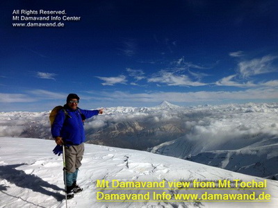 Mount Damavand View from Mt Tochal Summit